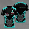 T-shirts pour hommes Petronas et F1 Hommes et femmes Impression décontractée 3D T-shirt de compétition à manches courtes Vêtements de qualité Vêtements de qualité Big Disco