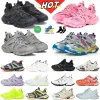 chaussures de créateurs piste 3 3.0 3XL Paris hommes femmes triple s chaussures décontractées chaussette blanc noir baskets piste 9 9.0 T.s.Baskets en cuir Gomma Nyl P V9kY#