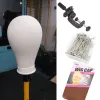 Stands Canvas Wig Head Wig Stand 2124inch Mannequin Head for Hairstyling Displaying Making Wig Stand With Head Wig Supports Holder