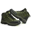 ブーツXiaomi Men Boots Winter Outdoor Warm Hiking Boots Non Slip Fashion Women Sneakers Outdoor Work Ankle Boot Largeサイズ3648