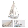 Dekorativa figurer dekorera Sailor gåva Nautisk segelbåt trä segelfartygsmodell trä