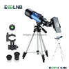 Gun Lights Optics F40070M Telescope Astronomical Monocar med stativ Refractor Spyglass Zoom High Powerf för astronomiskt utrymme Dhevh