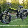 Biciclette da viaggio 2000W 48V 20AH Bicicletta elettrica pieghevole per adulti Mountain E Bike 20 pollici Ectric Bicyc Snow Ectric Bicyc 4.0 Fat Tire E-bike L240319