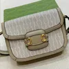 Dames Designer Handtas Designer Tas Ebbenhouten canvas Crossbody Tas Gouden hardware dubbele ring Luxe Schoudertas Handtas Hoge kwaliteit