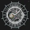 Orologi da polso AESOP Orologio meccanico con tourbillon da uomo scheletrato completo Orologio da polso manuale con gradiente Orologi maschili con zaffiro super luminoso