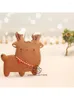 Baking Moulds Christmas Elk Pattern Cookie Cutter Cartoon Animal Shape Biscuit Stamp 3D Home DIY Xmas Kitchen Cake Pressed Mold Tools