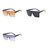 Solglasögon stor ram gick med i Body Square Women's Gradient Street Po Sun Glasses Men's Outdoor Driving Eyewear UV400