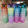 Botella de agua de 1 litro, botella de agua deportiva motivacional, botellas para beber a prueba de fugas, para viajes al aire libre, gimnasio, jarras de Fitness para cocina 240319