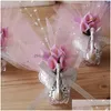 Gift Wrap 24 Set Favor Boxes Acrylic With Beautif Lily Flower Candy Favors Novelty Baby Shower 230512 Drop Delivery Home Garden Festiv Dhct9