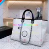 Designer Bag Handbag Summer Beach Handbag C Letter Shoulder Bag Flash Office Bag High Quality Classic Women's Canvas Bag With Button Retro Women's Luxury Bagbag 309