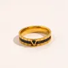 Gouden vergulde ontwerper voor vrouwen Fashion Double Letter Designers Rings Court Style Ring Wedding Party Gift Sieraden Hoge kwaliteit