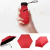 Paraplyer Protoable Folding Pocket Women Plat Lightweight Paraply Ultraviolet Protection Parasol Liten storlek för resor