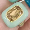 Bangle Fashionable Rings for Women 2023 Square Classic Jewelry for Party Artificial Stone Ladies Accessories Gift Free frakt 240319