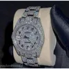 QJ7N 2022 Mosang Diamond Watch Individualisierung kann das automatische Uhrwerk für Herren wasserdicht bestehen