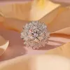 GRA Certyfikowane 5CT Moissanite Ring Big Diamond S Sterling Sier Sier For Women zaręczyny Obietnica Wedding Bejdia