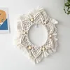 Tapisseries à franges, cadre mural, décoration de miroir, étoile hexagonale, tissé à la main, toile de fond en macramé, décor Boho