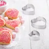 Baking Moulds Valentine's Heart Cookie Cutter Set 9 Pcs Stainless Steel Mold Biscuit Pastry Cutters Tools