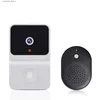 Doorbells Wireless doorbell WiFi outdoor high-definition camera doorbell night vision video intercom voice change for home monitoring doorphoneY240320