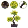 Декоративные цветы, искусственное растение, бонсай, имитация зеленого горшка, поддельное дерево, украшение для дома, гостиной, сада