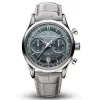 Carl F Bucherer Saat Marley Dragon Flyback Chronograf Gri Mavi Kadran Top Deri Kayış Kuvars Erkekler Men247p Saatler