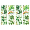 Autocollants de fenêtre Festival irlandais statique pour portes en verre décoratif vert