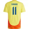 2024 Colombia Soccer Jerseys Luis Diaz Lerma Sinsterra Arias 1990 Retro Valderrama Fans Player Shirt 24 25 Escobar Guerrero Falcao James