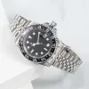 Mode affärer mäns specialiserade mekaniska designer keramik klockor 40 mm full rostfritt stål glidklipp simning armbandsur safir lysande klocka