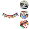 Party Decoration Back-to-School Season Hanging Flag Welcome Flags Decorative Supplies Flower Garlands Bunting Banners Sign