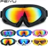 Goggles Feiyu Snowboard Ski Goggles Mask Windproect UV400 Skiing Solglasögon Motocross Off Road Glasses Hjälm Sand Proof Branca de Neve