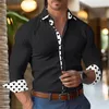 Мужские классические рубашки Рубашка с рисунком 3D-принта Одежда с длинными рукавами Большие размеры Повседневные покупки Дизайнер Удобный и дышащий