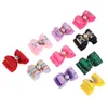 Dog Apparel 10Pcs/Bag Pet Hair Clip Bow Knot Grooming Headdress Cat Decoration Accessories