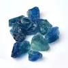 Party Favor Real Crystals Blue Fluorite Cubic Throat Chakra Healing Stones Natural Stone Bulk 500g Home Decor