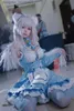 Cosplay Anime Costumes Role Playing Venha chocolate baunilha bonito vestido de empregada carnaval festa gato menina paraíso rosa azul Lolita skiingC24320