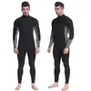 Women's Swimwear One-piece Diving Suit For Men 3mm Neoprene Fashion Wetsuit Horizontal Zipper Long Sleeve Snorkeling Surfing Jumpsuit
