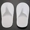 Одноразовые тапочки, 36 пар, с закрытым носком, подходящий размер для мужчин и женщин, используется для гостей El Spa (белый)