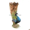 VASES LOVE NUNGO PEACOCK TAIL VASE TEABR TEABTOP DECORATIONリビングルームベッドルームドロップデリバリーホームガーデンDHXFL