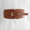 Belts Womens Ultra-Wide Waist Belt Korean Style Durable Trendy Elastic Belt Adjustable Waist Girdle