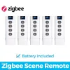 Steuern Sie Tuya ZigBee Smart Scene Switch 4 Gang Remote Portable für Smart Home Automation Szenario Fernbedienung mit Alexa Google