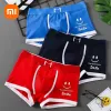 Control Xiaomi Männer Höschen Bequeme Unterwäsche Boxer Briefs Mode Gedruckt Atmungsaktive Herren Unterwäsche 100 kg Persönlichkeit Unterhose