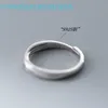 Ringas originais da banda de tendência da moda de designers Nalan S925 Silver Diamond Inclaid Roman Digital Casal Style Ring Niche Temperament Men and Womens