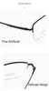 Sunglasses Frames Simple Temple Spectacles Business Ip Plating Pure Titanium Optical Frame Super Light Glasses Half Rim Eyewear Men