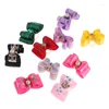 Dog Apparel 10Pcs/Bag Pet Hair Clip Bow Knot Grooming Headdress Cat Decoration Accessories