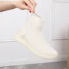 Sapatos casuais grosso sola curta perna botas femininas vulcanizadas esportes de inverno alta superior meias macias vendas diretas da fábrica