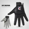 Handskar Gloof Men's Golf Gloves Soft Fit Sport Grip Durable Gloves Antiskid andningsbara sporthandskar Fit vänster och höger hand 1Pair