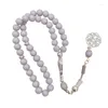 Bracelet de perles de prière Tasbih traditionnel, bijoux de méditation, cadeau de Religion Eid, 40 go