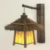 Wandlampen Bamboe Kunst Vintage Stijl Antiek Hal Balkon Licht Cafe Bar Loft Verlichting Binnen Buiten Decoratie