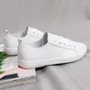 Casual Shoes Spring Women Ballet Flats Oxford Flat Soft Leather Ladies Lace Up White Black Loafers Boat 2024