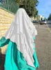 Vêtements ethniques Long Khimar Ramdan Eid Musulman Hijab Foulard Femmes 3 Couches Jubha Islamique Hijabs Musulman Prière Vêtement