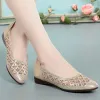 Flats 2023 Summer New Rhinestone Spiczasta gaza Bling Bling Buty Wygodne kobiety Flat Buty Rozmiar 3541 Zapatos de Silver Buty