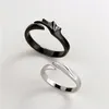 Pierścienie klastra 2PC pasujący zestaw para biżuterii vs diabeł regulowany pierścionek zaręczynowy obietnica ślubna Prezent